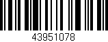 Código de barras (EAN, GTIN, SKU, ISBN): '43951078'