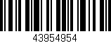 Código de barras (EAN, GTIN, SKU, ISBN): '43954954'