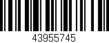 Código de barras (EAN, GTIN, SKU, ISBN): '43955745'