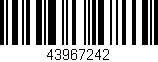 Código de barras (EAN, GTIN, SKU, ISBN): '43967242'