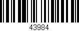 Código de barras (EAN, GTIN, SKU, ISBN): '43984'