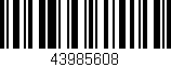 Código de barras (EAN, GTIN, SKU, ISBN): '43985608'