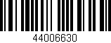 Código de barras (EAN, GTIN, SKU, ISBN): '44006630'
