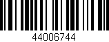 Código de barras (EAN, GTIN, SKU, ISBN): '44006744'