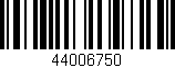 Código de barras (EAN, GTIN, SKU, ISBN): '44006750'