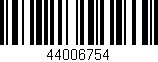 Código de barras (EAN, GTIN, SKU, ISBN): '44006754'