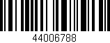 Código de barras (EAN, GTIN, SKU, ISBN): '44006788'