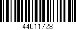 Código de barras (EAN, GTIN, SKU, ISBN): '44011728'