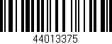 Código de barras (EAN, GTIN, SKU, ISBN): '44013375'