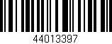 Código de barras (EAN, GTIN, SKU, ISBN): '44013397'