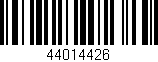 Código de barras (EAN, GTIN, SKU, ISBN): '44014426'