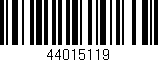 Código de barras (EAN, GTIN, SKU, ISBN): '44015119'