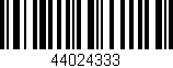 Código de barras (EAN, GTIN, SKU, ISBN): '44024333'