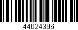 Código de barras (EAN, GTIN, SKU, ISBN): '44024396'