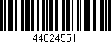 Código de barras (EAN, GTIN, SKU, ISBN): '44024551'