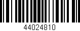 Código de barras (EAN, GTIN, SKU, ISBN): '44024810'