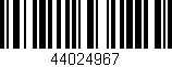 Código de barras (EAN, GTIN, SKU, ISBN): '44024967'