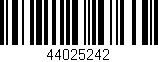 Código de barras (EAN, GTIN, SKU, ISBN): '44025242'
