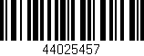 Código de barras (EAN, GTIN, SKU, ISBN): '44025457'