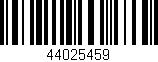 Código de barras (EAN, GTIN, SKU, ISBN): '44025459'