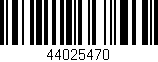 Código de barras (EAN, GTIN, SKU, ISBN): '44025470'