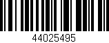 Código de barras (EAN, GTIN, SKU, ISBN): '44025495'