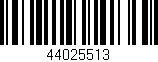 Código de barras (EAN, GTIN, SKU, ISBN): '44025513'