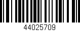 Código de barras (EAN, GTIN, SKU, ISBN): '44025709'