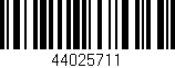 Código de barras (EAN, GTIN, SKU, ISBN): '44025711'