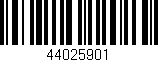 Código de barras (EAN, GTIN, SKU, ISBN): '44025901'