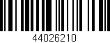Código de barras (EAN, GTIN, SKU, ISBN): '44026210'