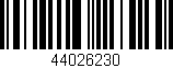 Código de barras (EAN, GTIN, SKU, ISBN): '44026230'