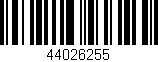 Código de barras (EAN, GTIN, SKU, ISBN): '44026255'