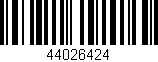 Código de barras (EAN, GTIN, SKU, ISBN): '44026424'