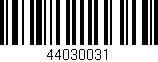 Código de barras (EAN, GTIN, SKU, ISBN): '44030031'