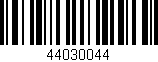 Código de barras (EAN, GTIN, SKU, ISBN): '44030044'