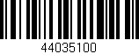 Código de barras (EAN, GTIN, SKU, ISBN): '44035100'