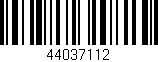 Código de barras (EAN, GTIN, SKU, ISBN): '44037112'