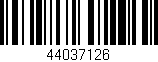 Código de barras (EAN, GTIN, SKU, ISBN): '44037126'