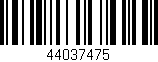 Código de barras (EAN, GTIN, SKU, ISBN): '44037475'