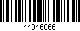 Código de barras (EAN, GTIN, SKU, ISBN): '44046066'