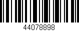 Código de barras (EAN, GTIN, SKU, ISBN): '44078898'