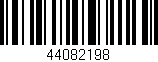 Código de barras (EAN, GTIN, SKU, ISBN): '44082198'