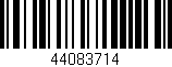Código de barras (EAN, GTIN, SKU, ISBN): '44083714'