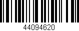 Código de barras (EAN, GTIN, SKU, ISBN): '44094620'