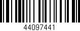 Código de barras (EAN, GTIN, SKU, ISBN): '44097441'