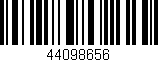 Código de barras (EAN, GTIN, SKU, ISBN): '44098656'