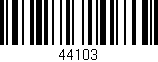 Código de barras (EAN, GTIN, SKU, ISBN): '44103'