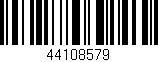 Código de barras (EAN, GTIN, SKU, ISBN): '44108579'