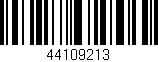 Código de barras (EAN, GTIN, SKU, ISBN): '44109213'